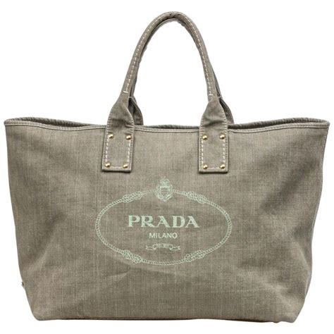 prada vintage bag in canvas|prada canvas tote large.